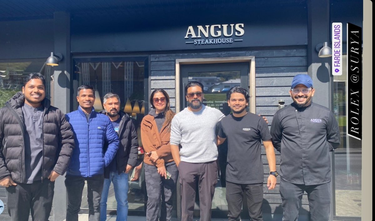 . @Suriya_offl and #Jyothika currently in Faroe islands, Denmark 📸

#Kanguva #VaadiVaasal