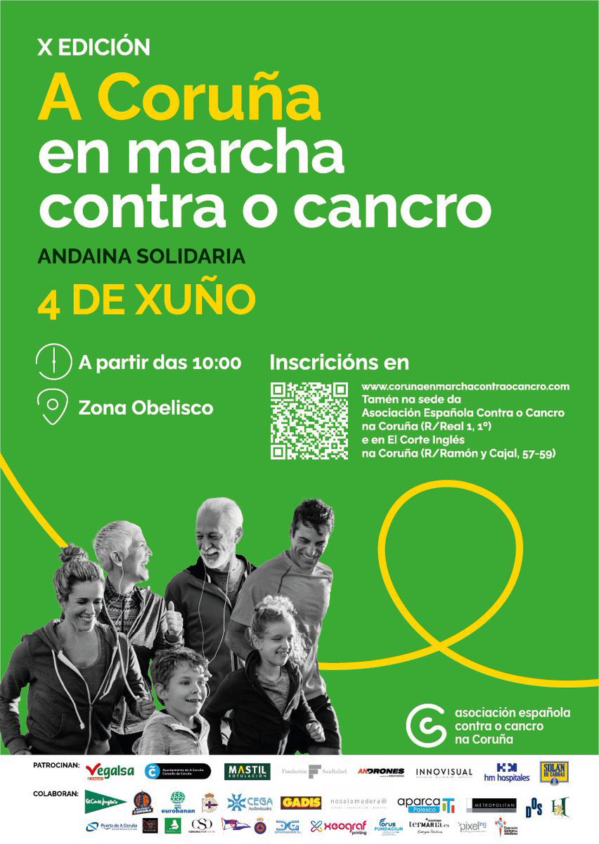 Hoxe organizada pola @ContraCancerAC  carreira pola #Atencion #Coidado #Tratamento #InvestigaciónOncolóxica #Cancer #coruñaenmarcha Nesta casa as obrigas familiares non permitiron participar físicamente na #MareaVerde pero si en intención 💪🏽@SOG_Galicia @ChuacOnco @COMC_Oficial