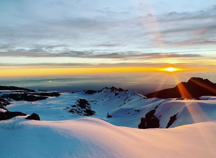 Sunrise on the top of Mt Kilimanjaro, the “Rooftop of Africa “ @MashirimaTours