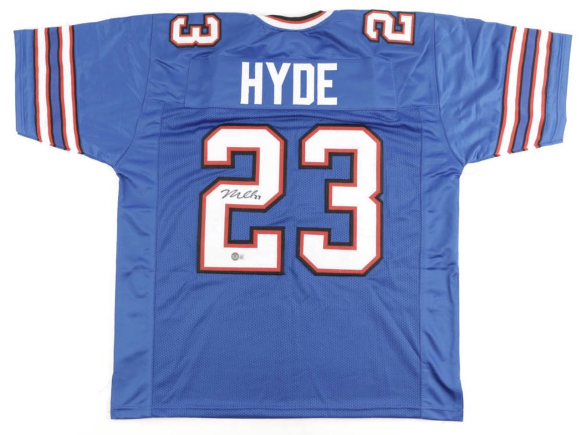 HOFSteveTasker's tweet photo. GIVEAWAY TIME 🚨 

I’m teaming up with @Bills_Car_Guy to give away this autographed Micah Hyde jersey!

All you have to do is:

1. Follow this account
2. Follow @Bills_Car_Guy 
3. Retweet this tweet

Winner announced this Wednesday.

#BillsMafia https://t.co/UkUUD2zBrx