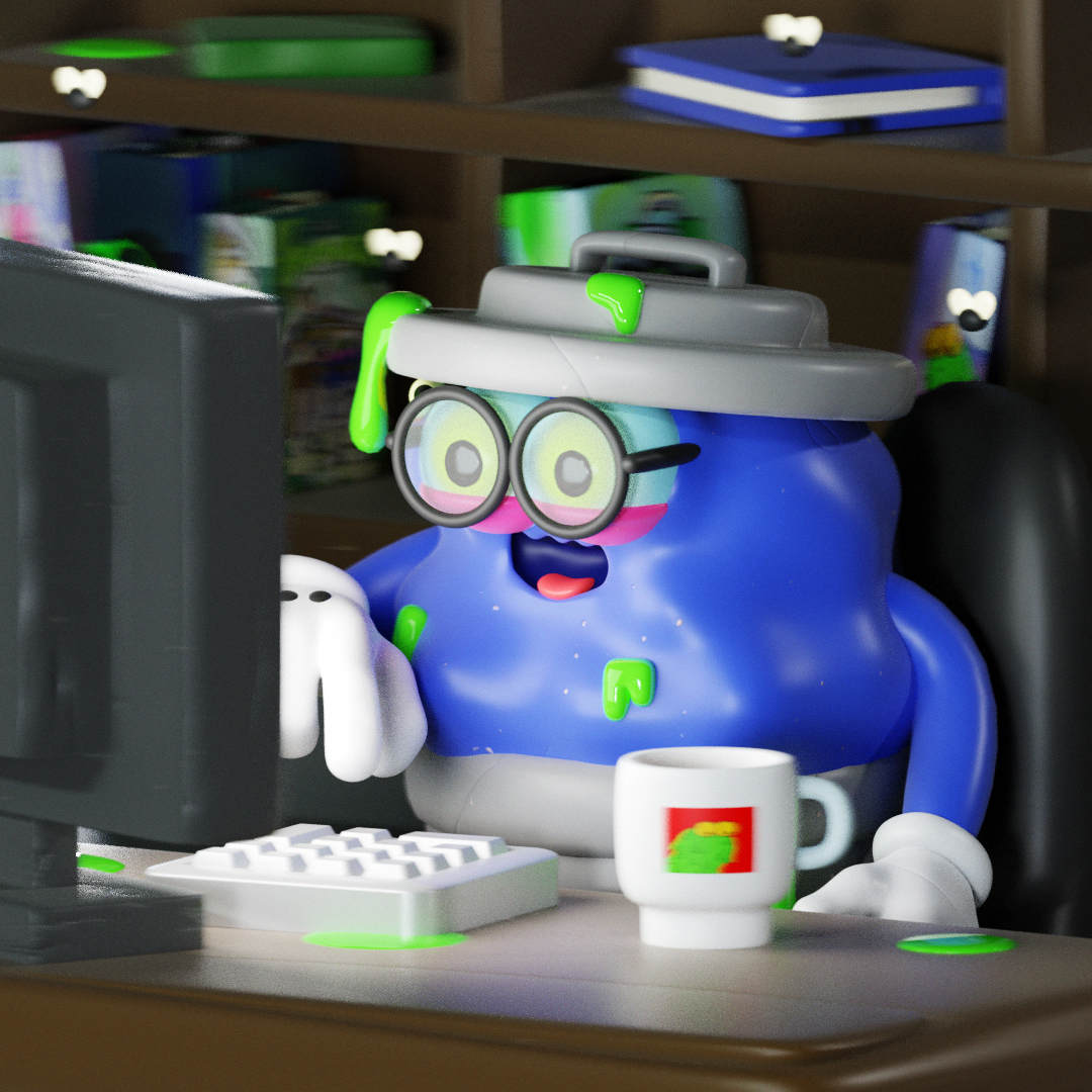 work 💚 #GarbageUniversity

@garbagefriends @_typicalfriends @MotionMarkus @Blondie23LMD @ToNiOiLLuSiOn @YoDontMentionMe

#blender 
#blender3d
#3dart