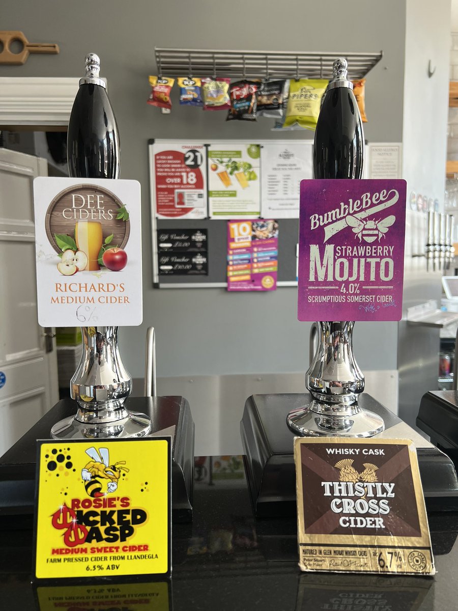 Mold Alehouse (@moldalehouse) on Twitter photo Sundays cider from 3pm to 9pm -
Richards Medium - <a href="/DeeCiders/">Dee Ciders</a>
Strawberry Mojito - <a href="/BBcider/">BumbleBee Cider</a>
Wicked Wasp - Rosie’s Cider
Whisky Cask - <a href="/ThistlyCross/">Thistly Cross Cider</a> Sundays cider from 3pm to 9pm -
Richards Medium - <a href="/DeeCiders/">Dee Ciders</a>
Strawberry Mojito - <a href="/BBcider/">BumbleBee Cider</a>
Wicked Wasp - Rosie’s Cider
Whisky Cask - <a href="/ThistlyCross/">Thistly Cross Cider</a>