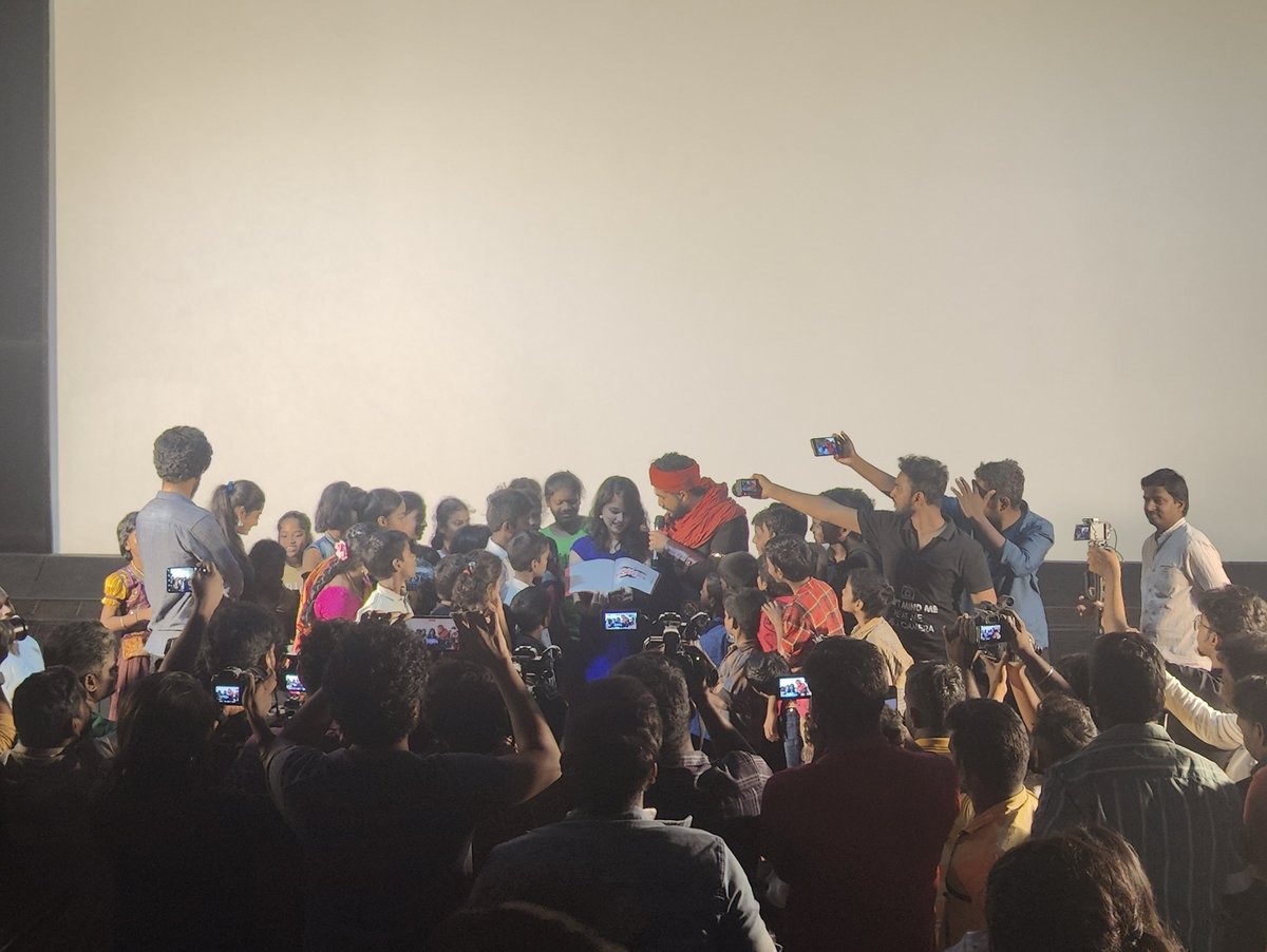 Sathya Jyothi Films (@sathyajyothi) on Twitter photo Kids Special show of #Veeran just got over with bundle of happiness & joy ⚡♥️
The children have lapped up our Super Hero #Veeran big time 👏🥁
#VeeranBlockbusterStart
<a href="/hiphoptamizha/">Hiphop Tamizha</a> <a href="/ArkSaravan_Dir/">ARK Saravan</a> <a href="/saregamasouth/">Saregama South</a> <a href="/SakthiFilmFctry/">Sakthi Film Factory</a> Kids Special show of #Veeran just got over with bundle of happiness & joy ⚡♥️
The children have lapped up our Super Hero #Veeran big time 👏🥁
#VeeranBlockbusterStart
<a href="/hiphoptamizha/">Hiphop Tamizha</a> <a href="/ArkSaravan_Dir/">ARK Saravan</a> <a href="/saregamasouth/">Saregama South</a> <a href="/SakthiFilmFctry/">Sakthi Film Factory</a>