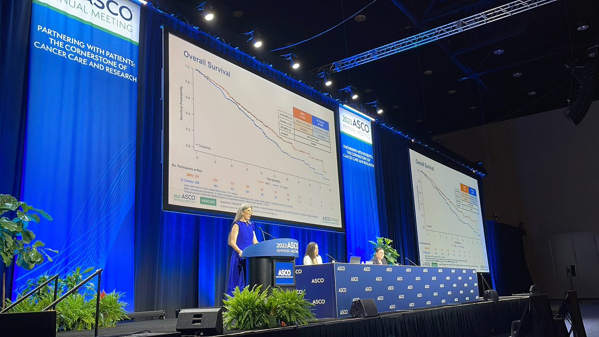 #ASCO2023 wow- OS data confirms lasting benefit!  New results from the MIRASOL trial. Congratulations Dr Moore. So rare to see PFS and OS Hazard Ratio of the same magnitude in gynecological cancer. #gyncsm