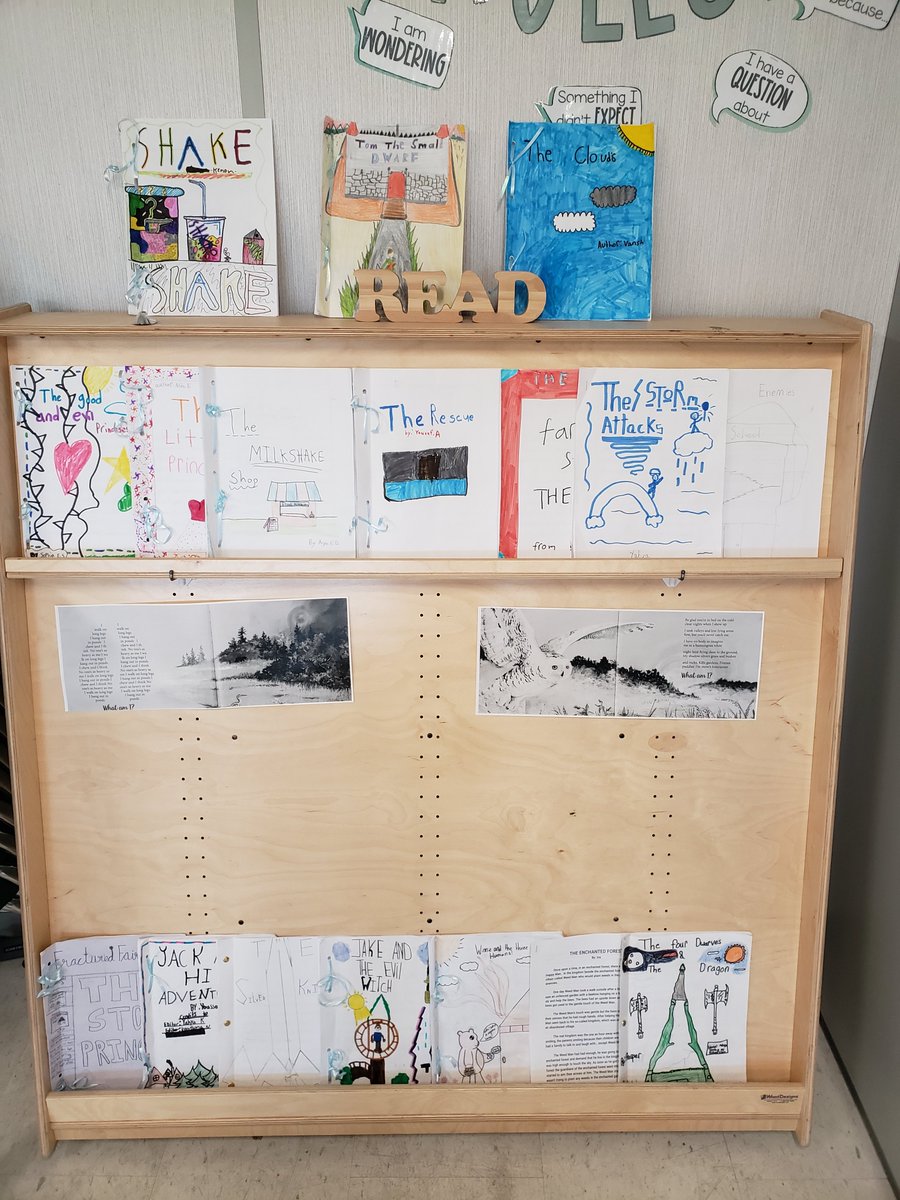 This has been my favourite "book haul" this year. I replaced all the L.P.L. books with Fairy Tales created by our very own in-class authors! Ss were so proud to show off their work to one another 🤗