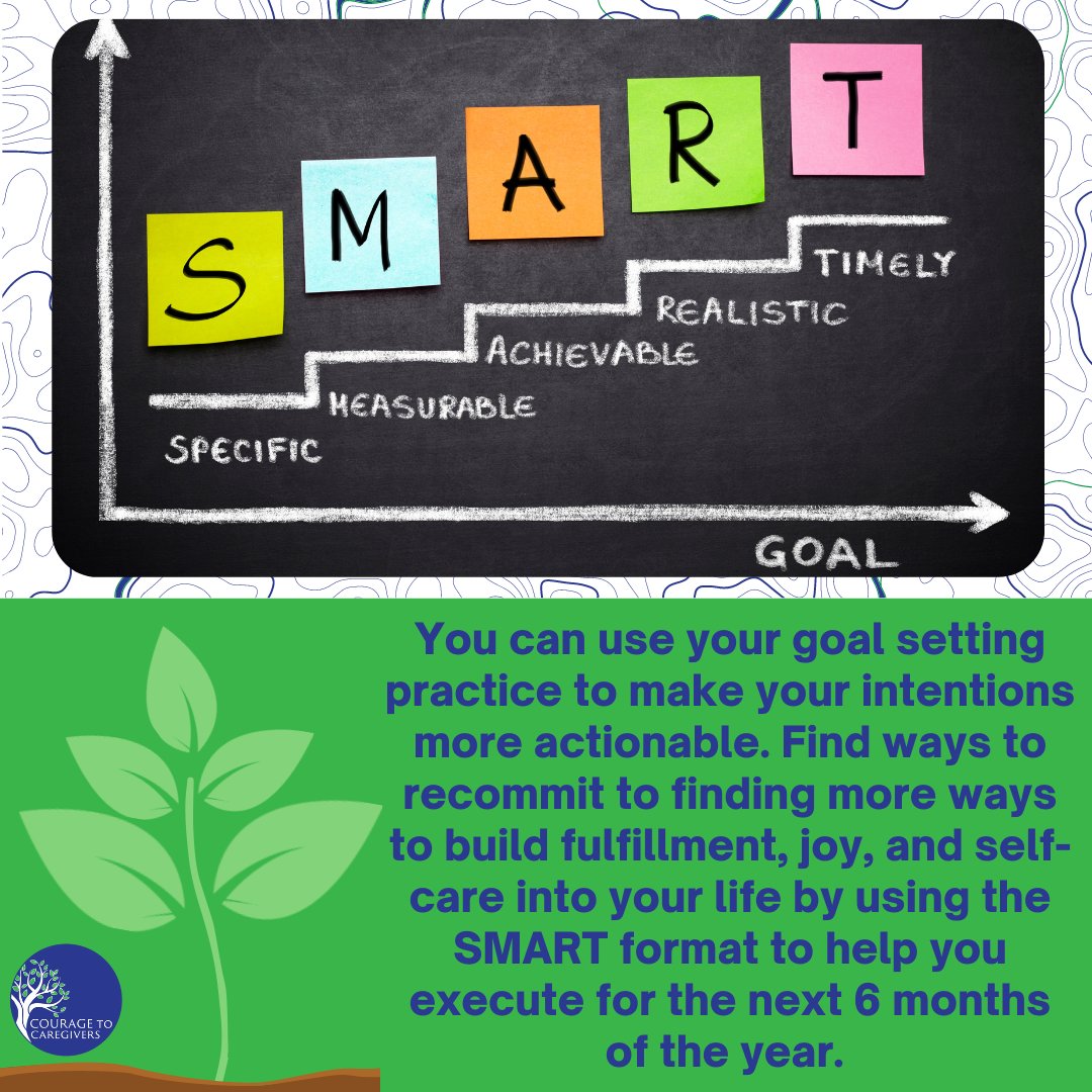 You can use your goal setting practice to make your intentions more actionable. 

#caregiversupport #burnoutprevention #empowerment