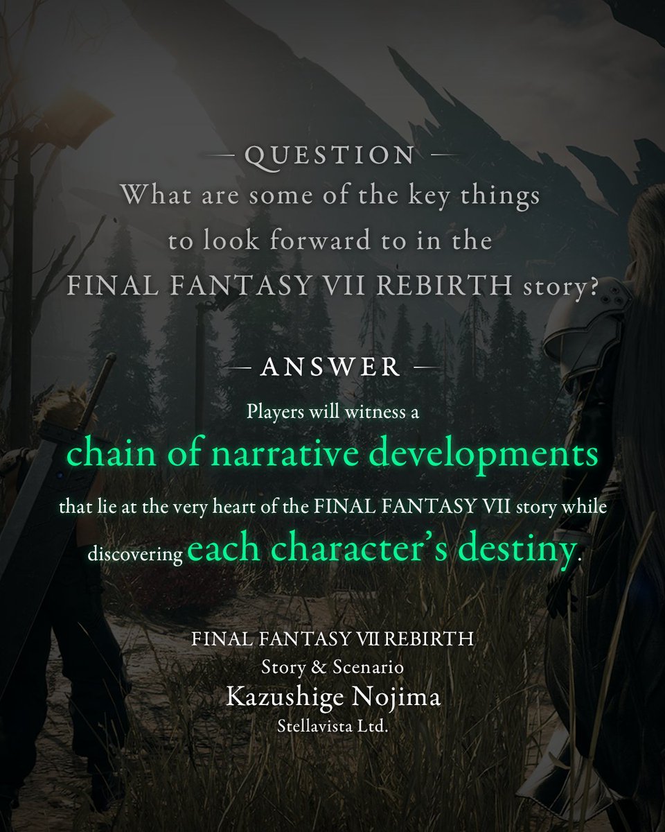 Final Fantasy VII Rebirth
Developer comment number 3
#FF7R