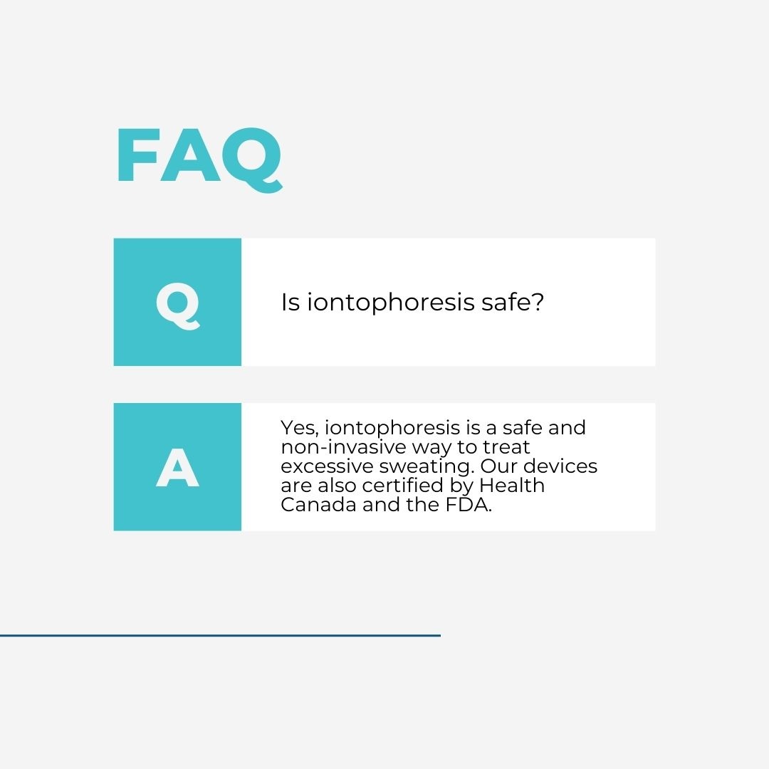 Say goodbye to sweaty palms with our certified iontophoresis devices! No invasive procedures, just safe and effective treatment. #Dermadry #Hyperhidrosis #DermadryMagic #SweatNoMore #IontophoresisTherapy #FDAapproved #HealthCanadaCertified