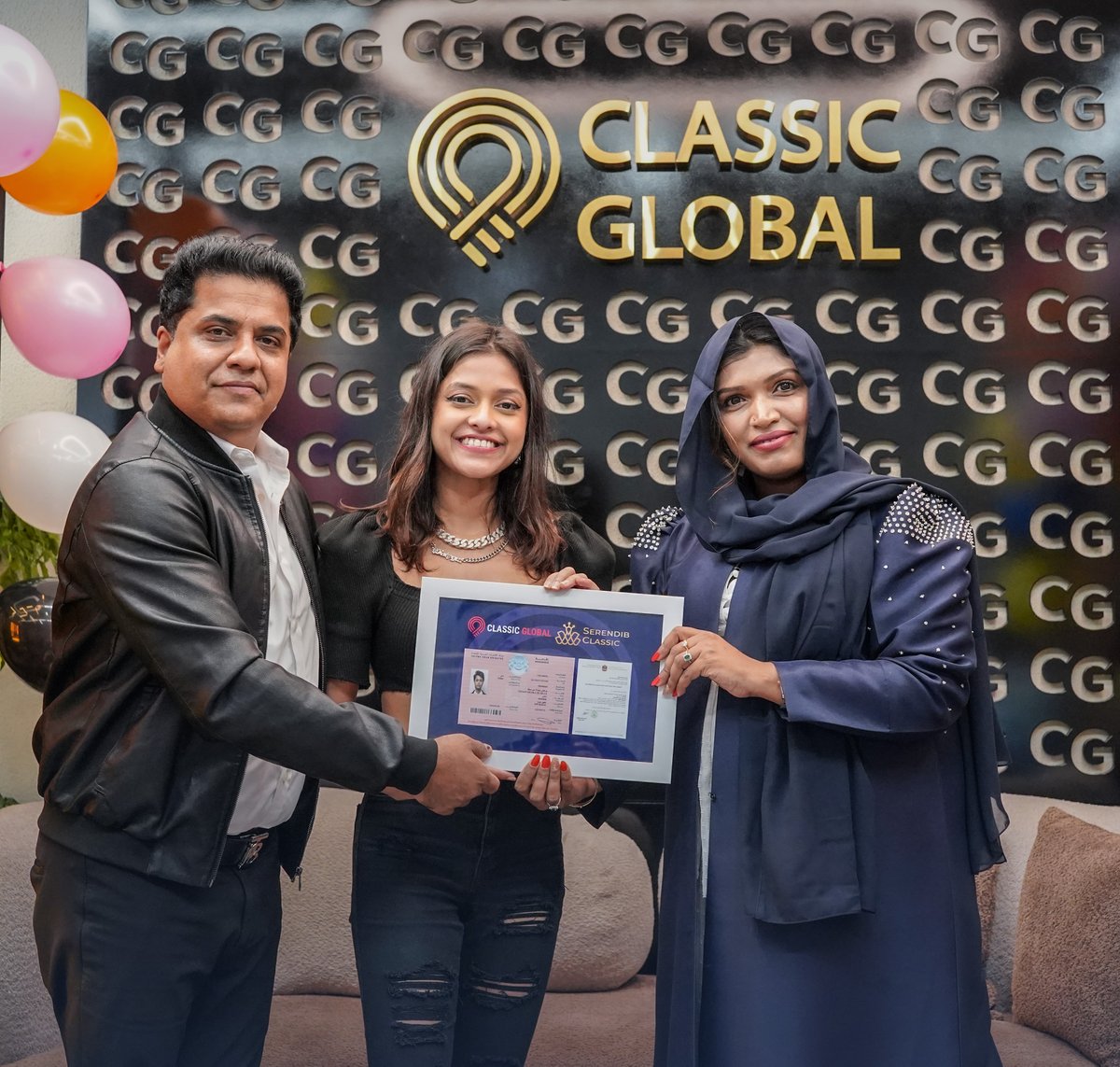 Thrilled to share the incredible news of being honored with the prestigious Golden Visa in Dubai. Huge thanks to Classic Global, Serandib Classic, Mr. Sadhic Ali, Mrs. Asma Ali, and my amazing management team. Grateful for the unwavering support and love. Exciting times ahead!