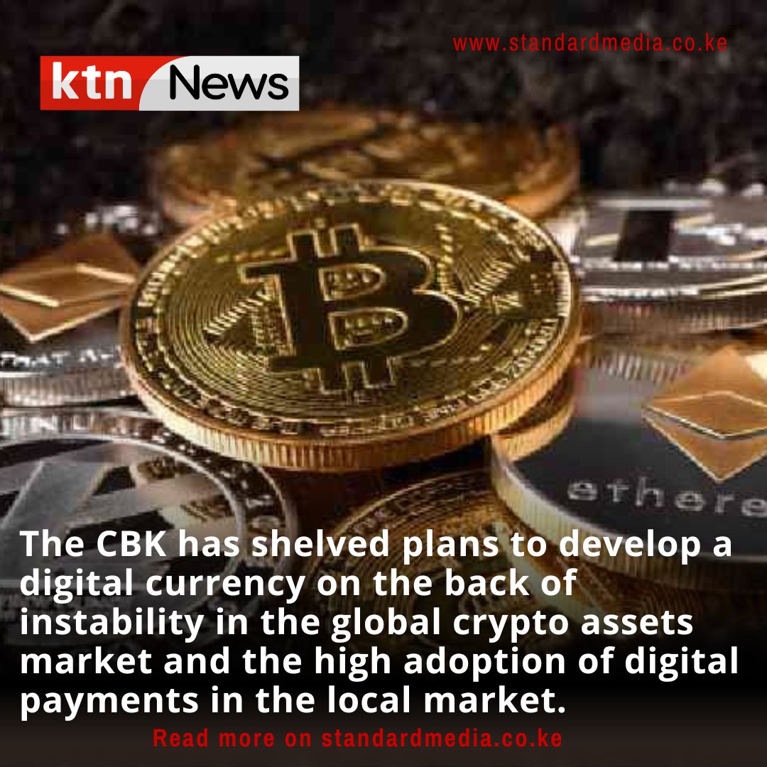 Shaky crypto: CBK shelves search for digital currency Full story:  https://t.co/22pVl7pW7U