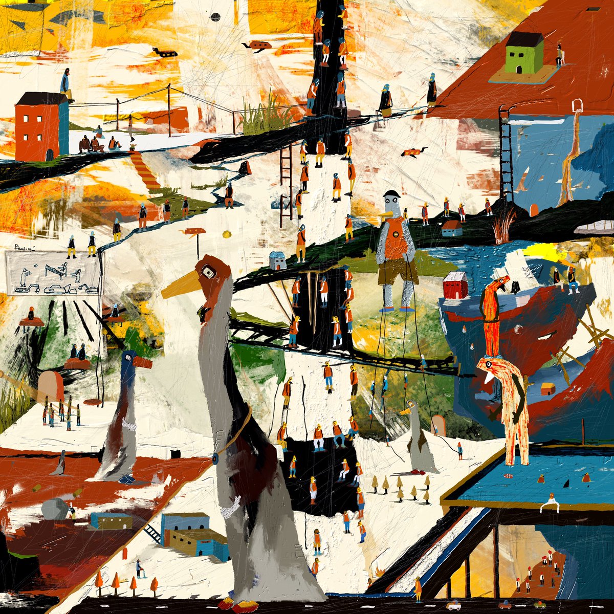 GM ☕️

“The Big bird on The weird Island”

Thank you very much &amp; appreciated
because this work is curated by <a href="/satyrusNFTs/">Satyrus Meta Art</a>