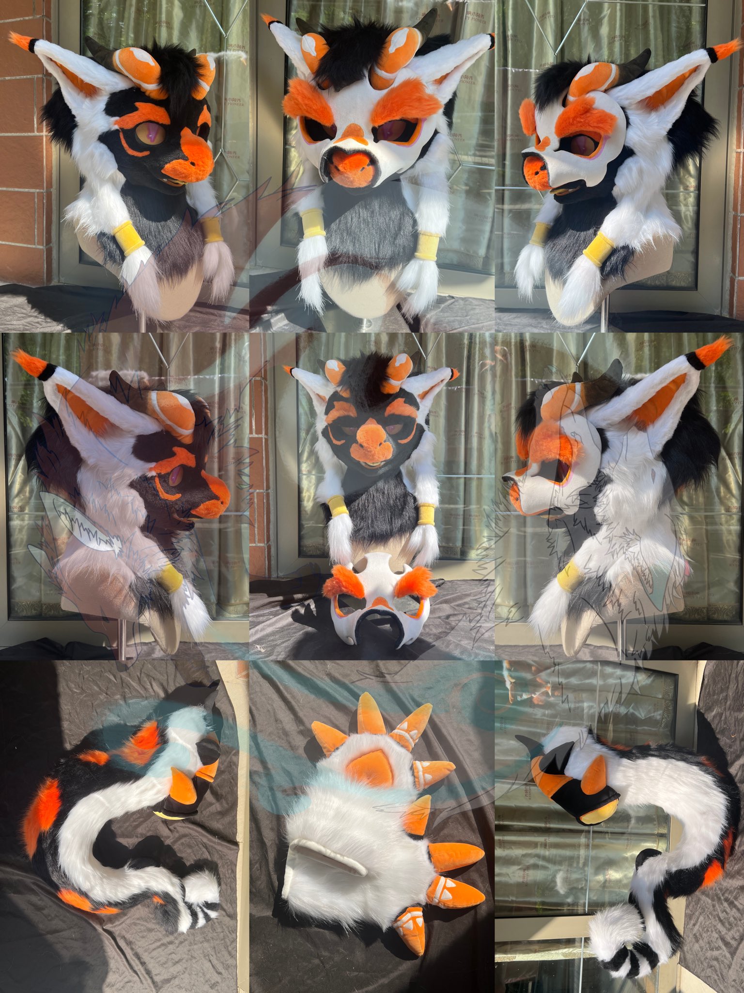 FURSUIT Premade Partial Protogen Head Paws Tail 