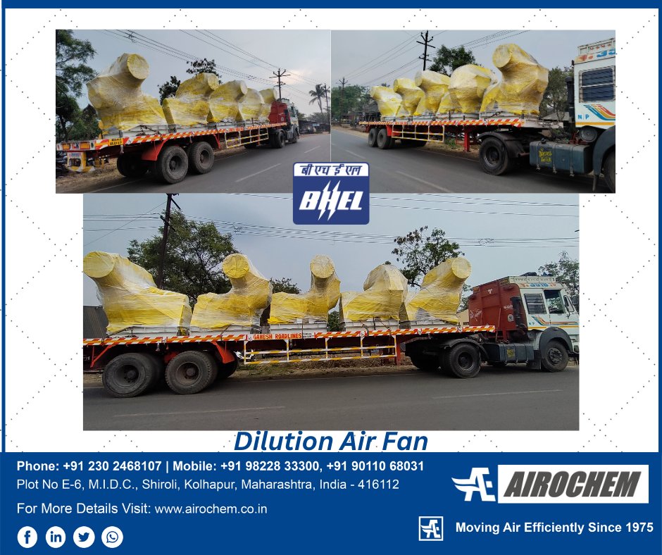 #supply of Dilution Air Fan for BHEL project.

marketing@airochem.co.in
#boilers #boiler #boilerservice #boilerinstallation #boilermaker #boilermakers #boilerengineer #centrifugalfans #engineering #manufacturing #manufacturingservices #bagfilter #coolingsystem #coolingsolutions