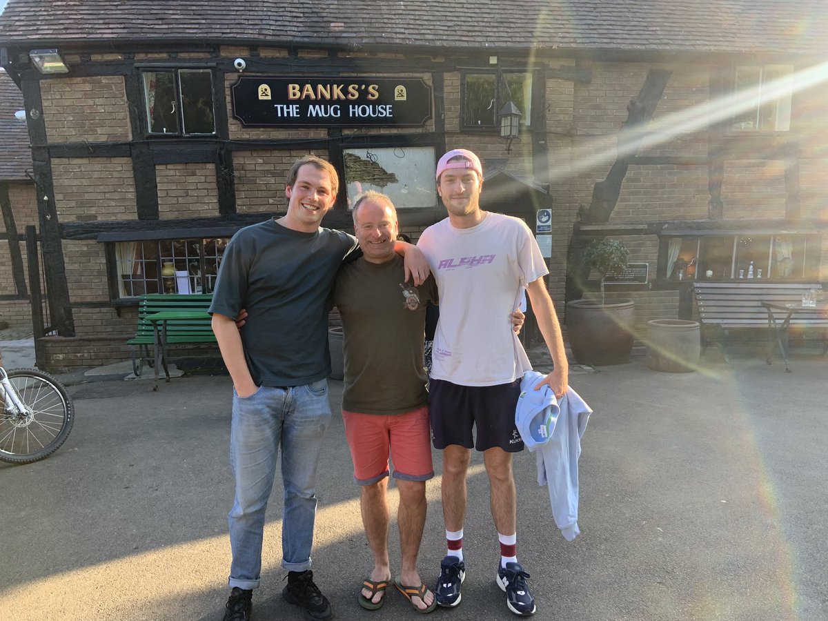 dimchurch's tweet photo. So a bit of a random Saturday. One of my Aussie gaps from 5 years ago was due to stay June 16th. He turned up a bit early. 🤷‍♂️🤷‍♂️😀😀❤️❤️❤️ @XanderChester true friends pick up exactly where they were. So good to see him! Bad head this morning. We had to visit the mug house! 😀😀 https://t.co/W796JHrMLj
