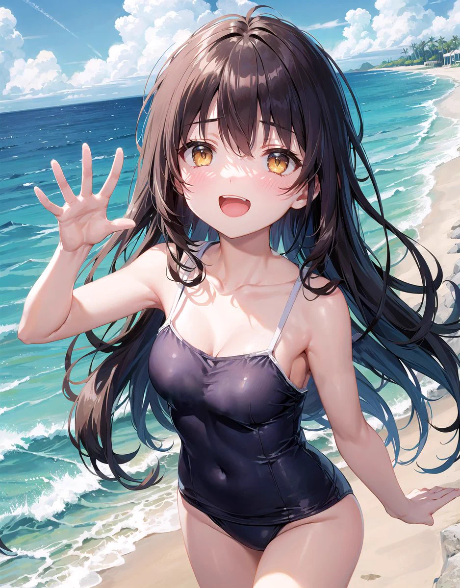 アニメスタイル 女性人物画 水着 らいる/ Lhile on X: 