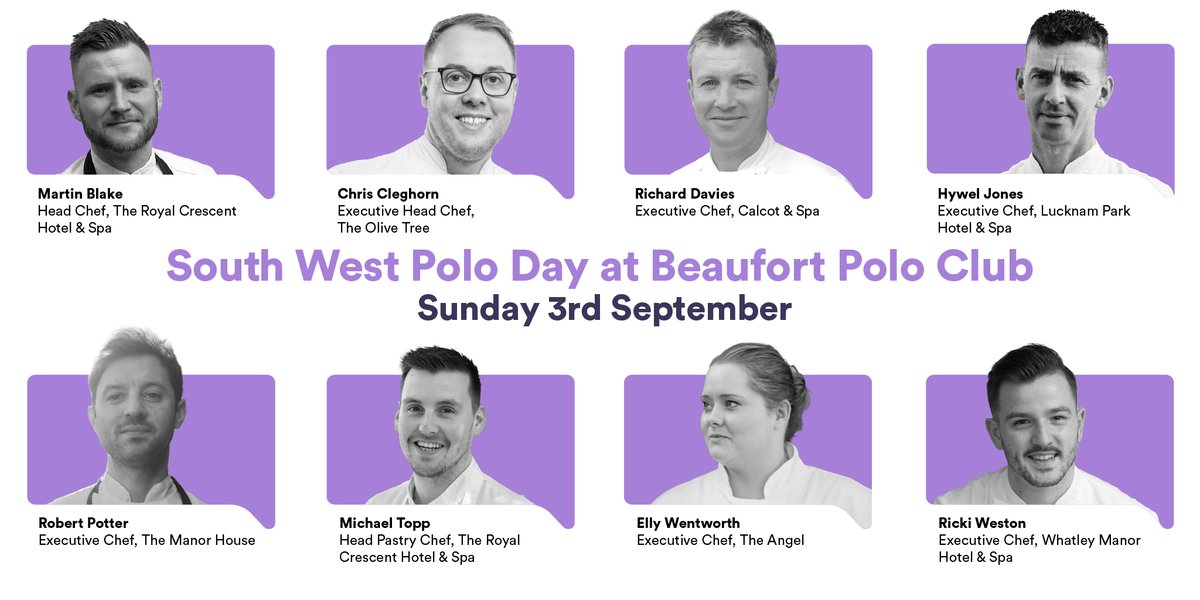 Don't miss out! Our much-loved polo day returns to <a href="/BeaufortPolo/">Beaufort Polo Club</a> on 3rd Sept. 8 award-winning chefs, including <a href="/HywelJonesLP/">Hywel Jones</a> <a href="/chriscleghorn/">Chris Cleghorn</a> <a href="/EllyWentworth/">Elly Wentworth</a> <a href="/RickiWeston/">Ricki Weston</a> <a href="/martinblakechef/">Martin blake</a> will create the day's dazzling lunch &amp;afternoon cream tea. Learn more: ow.ly/iiXb50NTKIL