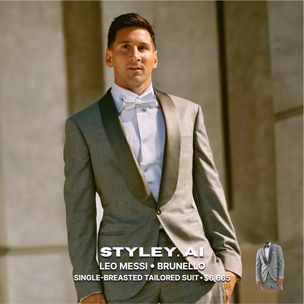 StyleyMe's tweet photo. And Brunello @Cucinelli ? 

Anyone in anything. See how you'd 👀 before you 💰 w #AI https://t.co/nk1Vhkb7np
