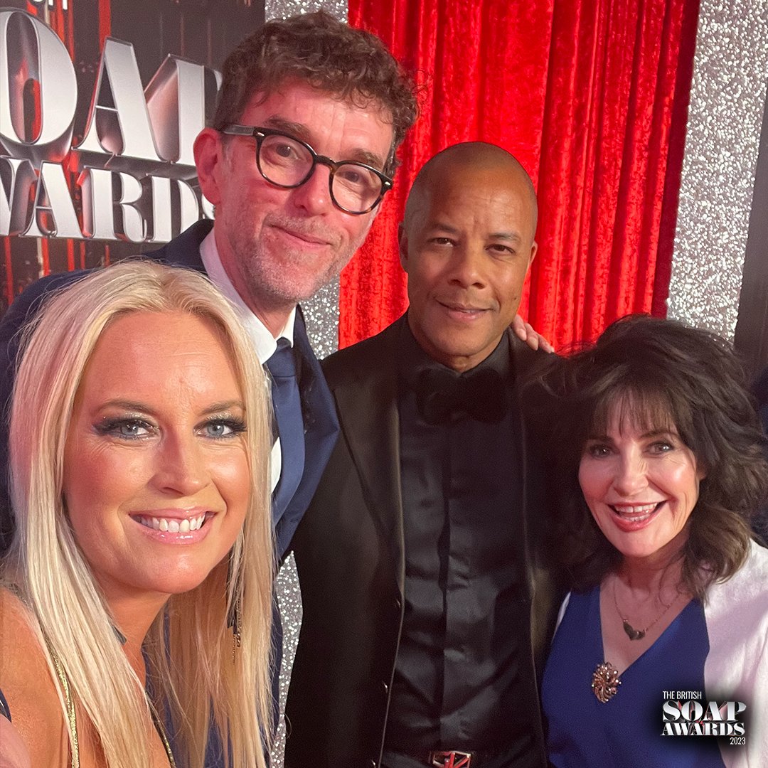 Swapping the Dales for the glitz and glam 📺✨ #BritishSoapAwards2023 <a href="/emmerdale/">Emmerdale</a>
