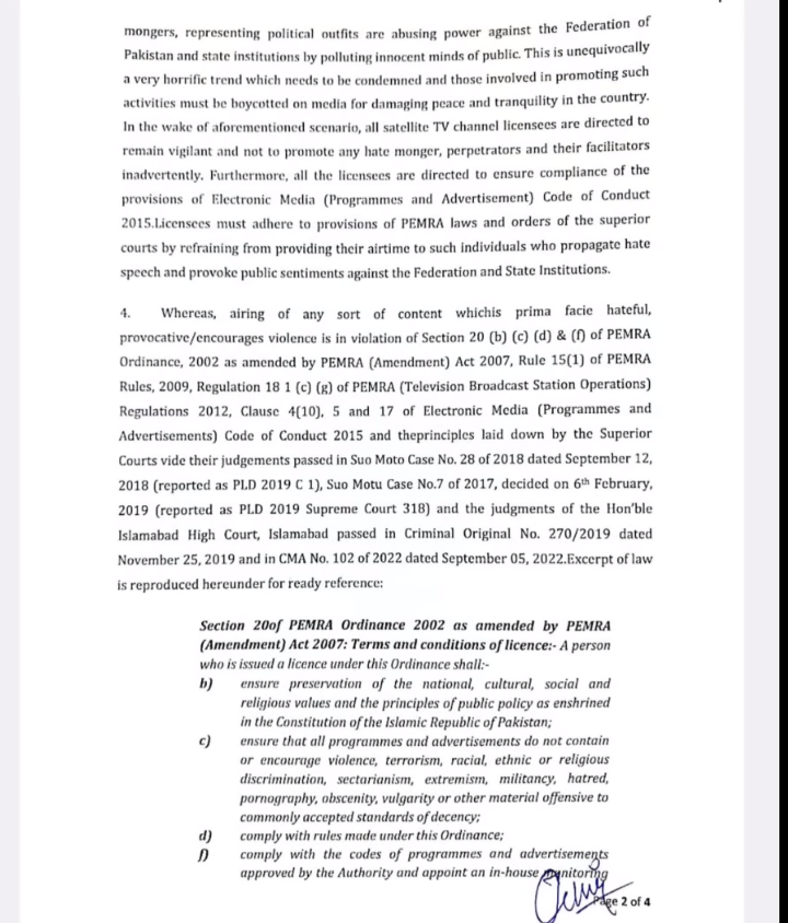 SalmanTorsum's tweet image. The Head of the Organisation has no clue, this PAMRA regulation was signed by a director to ban @ImranKhanPTI in Pakistan, a media watchdog the head Chairman of PEMRA, Muhammad Saleem claims he had no knowledge, of organizational takeovers by force? for #politicalengineering