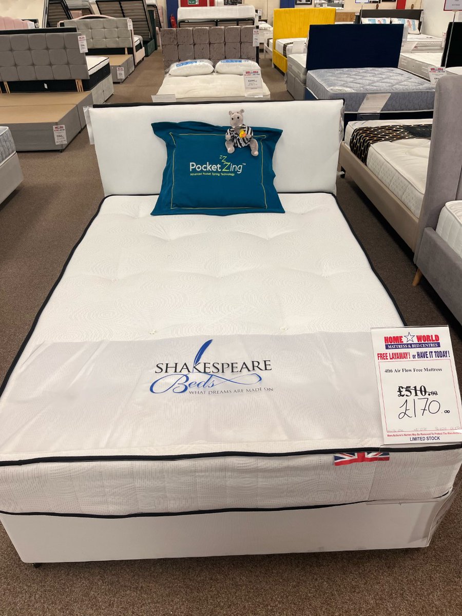 on Twitter "4ft6 Air Flow Free Mattress😀 Now Only £170