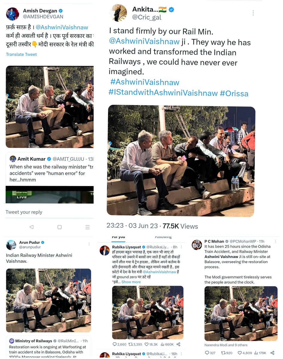 INCAvinashkadbe's tweet photo. #RailKit was released late last night, after the horrific accident, dock journalists were asked to tweet in defense of "Railway Minister" "Ashwini Vaishnav" .
Many Godi journalists praised Ashwini Vaishnav after the accident.
#TrainAccidentInOdisha
#BalasoreTrainAccident https://t.co/QYMbDJyuOH
