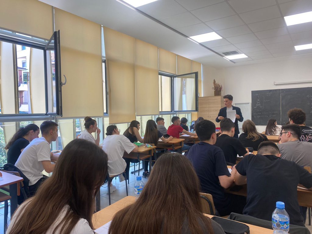 veliera_i's tweet photo. 📣 Our mission to strengthen civic engagement and promote informed decision-making starts with the National Survey on Political Education. 📚🗳️  
We kicked off in Tirana’s high schools and soon we will be in other cities 🇦🇱 https://t.co/F5YCyVU79L