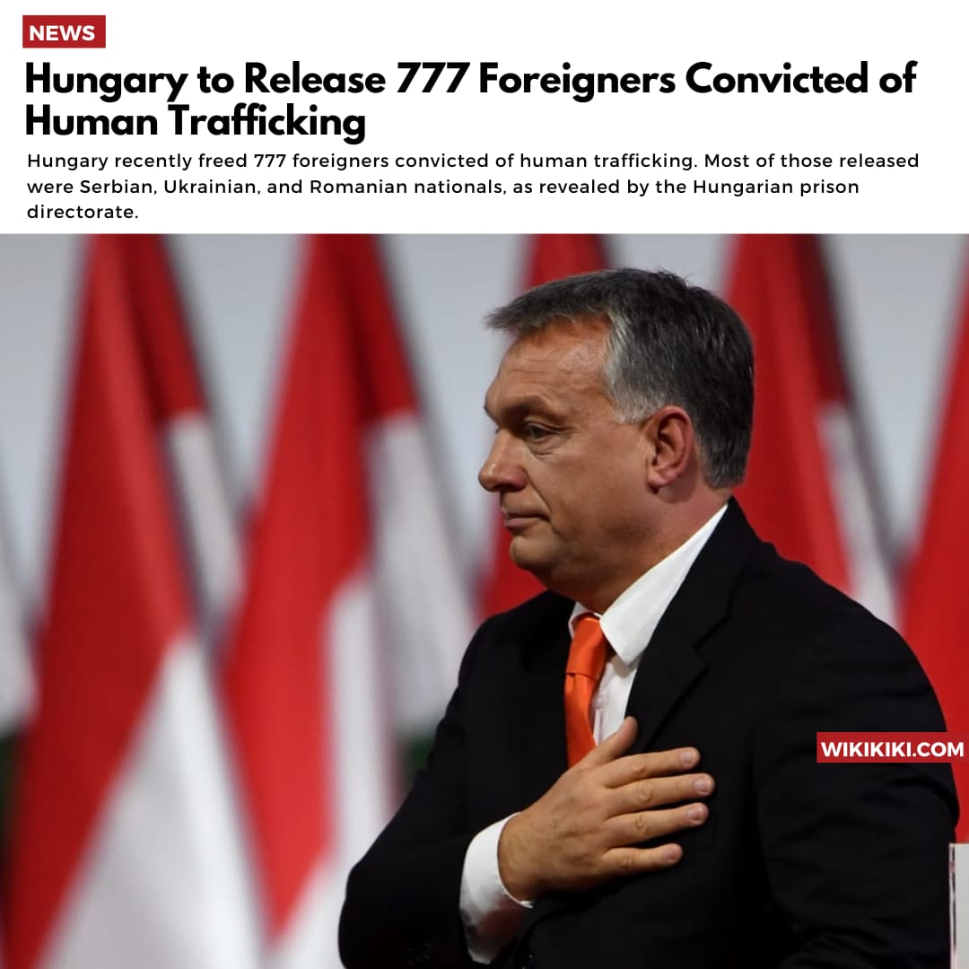 Hungary to Release 777 Foreigners Convicted of Human Trafficking...

wikikiki.com/hungary-to-rel…

#hungary #hungary🇭🇺 #777 #wiki #foreignersinhungary #wikikiki #humantrafficking #hungarynews #humantraffickingawareness #news #serbian #ukrainian #romanian #viktororban