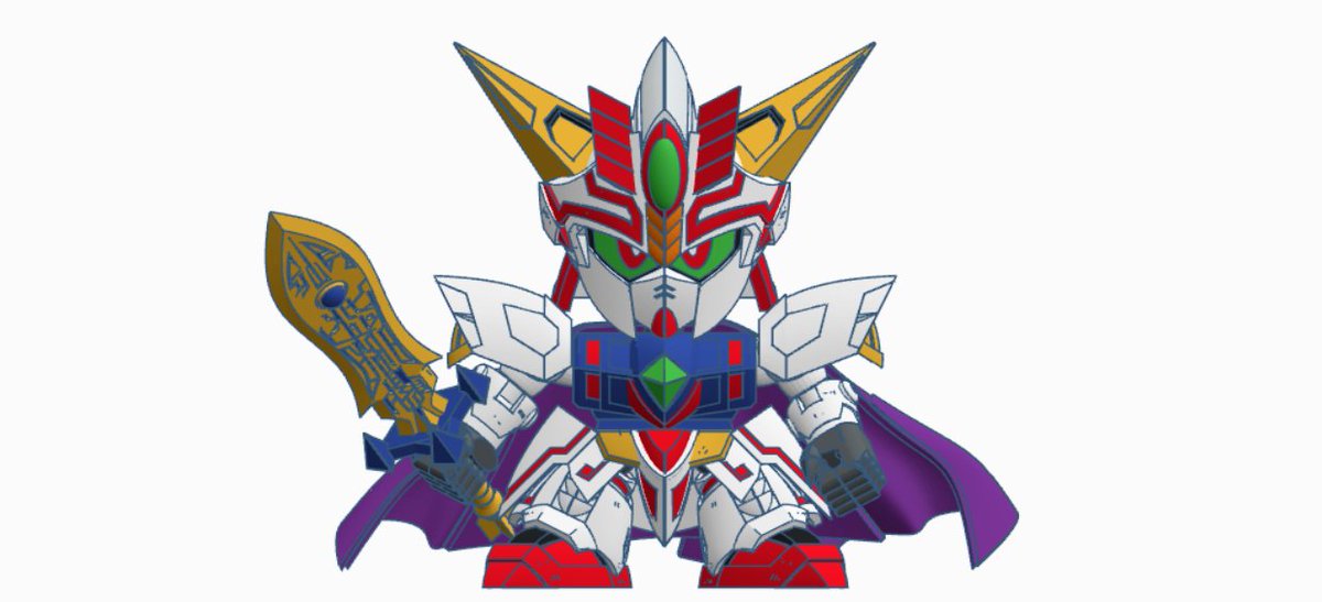 #Tinkercad #fusion360 #SDガンダム #SDガンダム外伝 #ガシャポン戦士
月光騎士ネオガンダム
モデリング完成!
現在印刷中。
どこから見ても美しい。
私の中ではSDガンダムの中でもトップレベルに美しい顔だと思っているネオ。
納得出来る顔が出来て良かったです😊