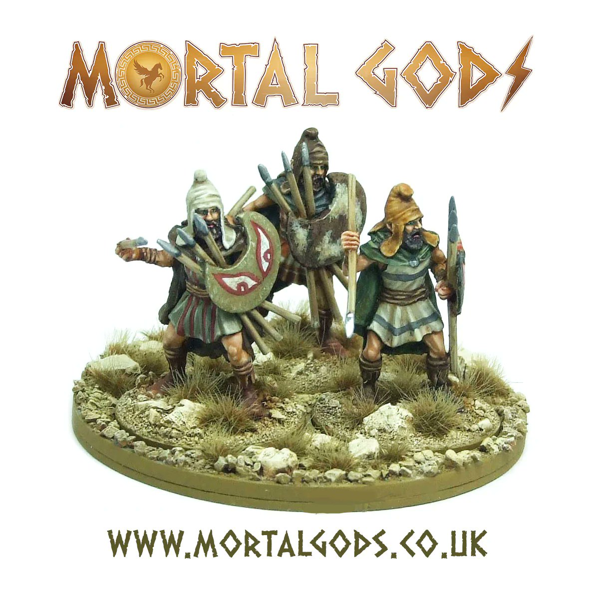 •Thrakian Peltast•
Hit and run is the order of the day until the time is right to just hit
tinyurl.com/37brpb62
#MythicGods #MortalGods #AncientGreece #Greece #Ancients #footsore #footsoreminiatures #SPG #wargaming #warmongers #gaming #minwargaming #tabletopgames #miniatures