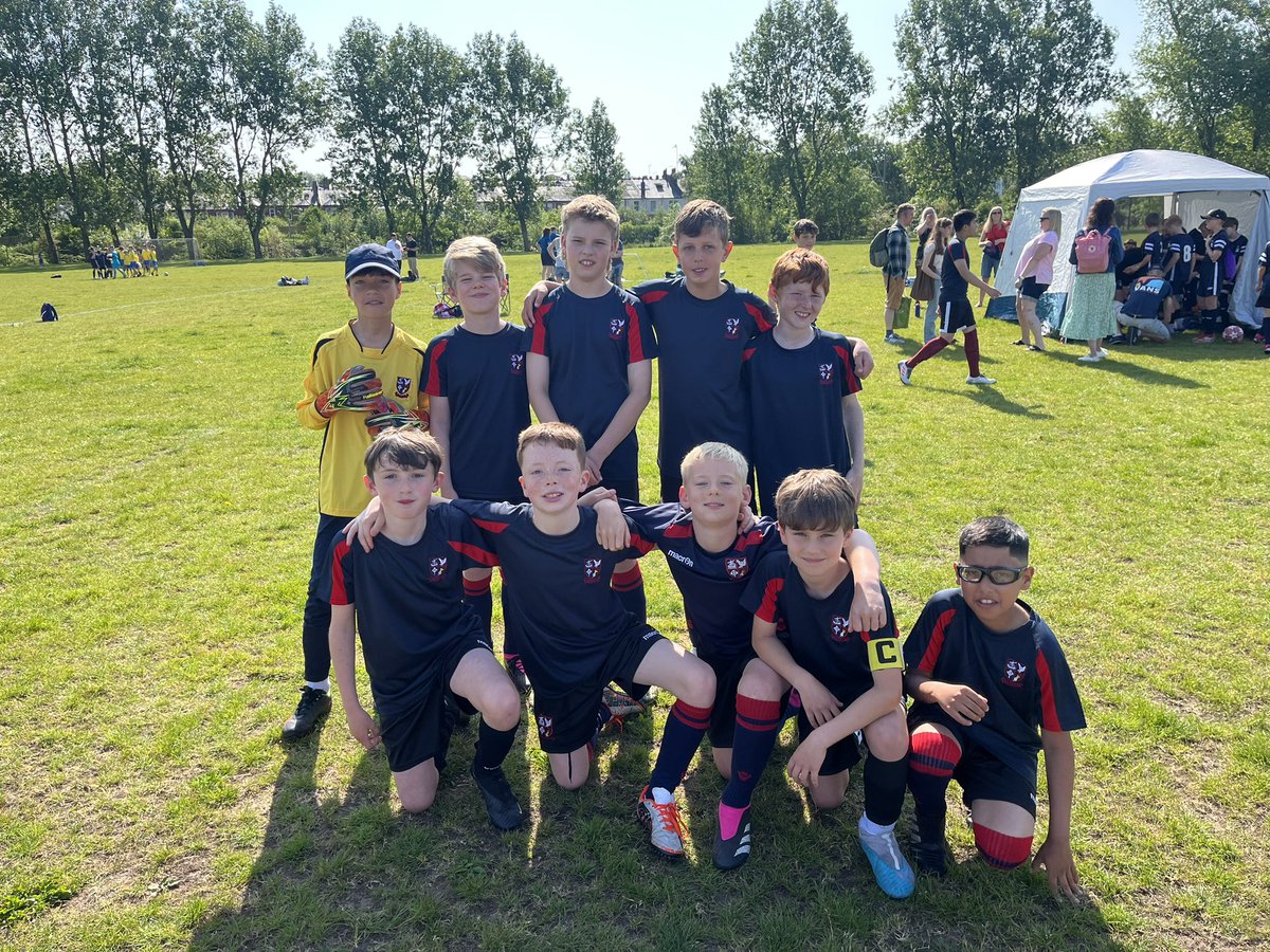 All three of our Giffnock Primary football teams are ready and excited for a brilliant day at the Matthew Carney Football Tournament #fun #teamwork #memories