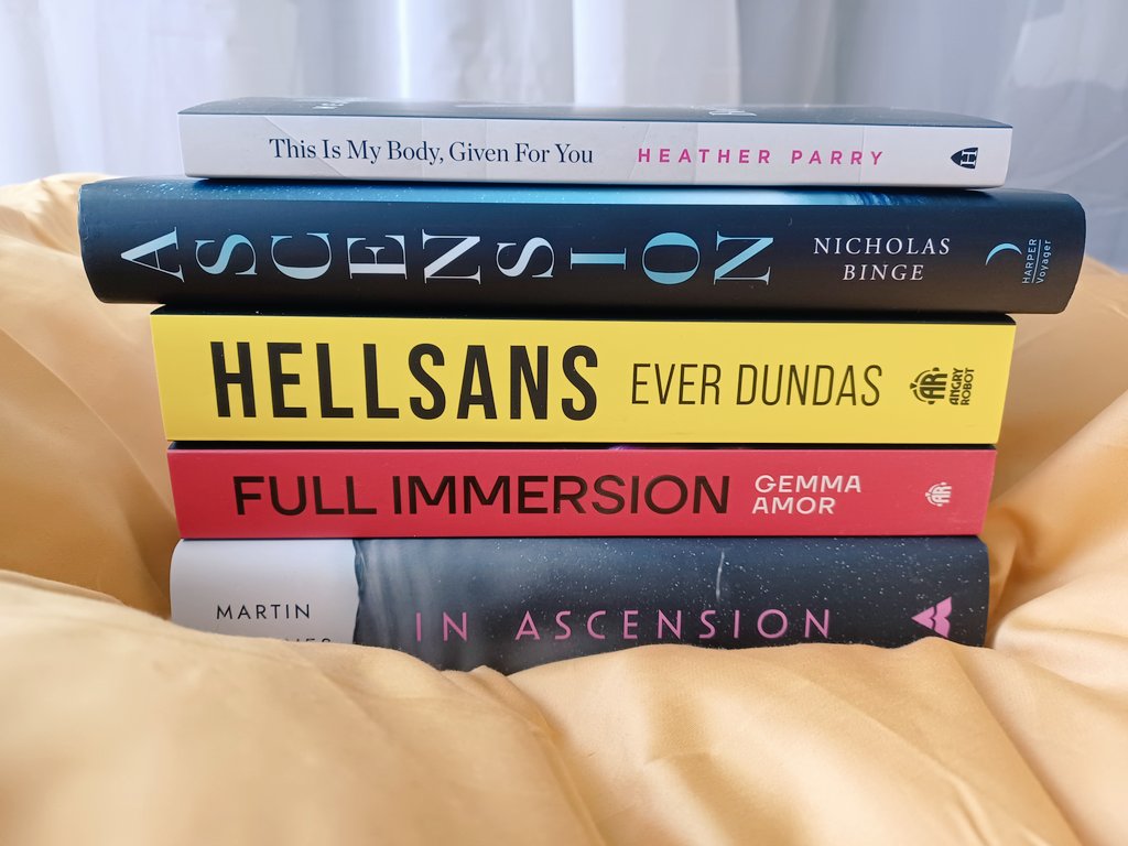 Admiring the haul from this year's <a href="/CymeraF/">Cymera Festival</a> 🤩 Definitely glad I increased my book budget this year!