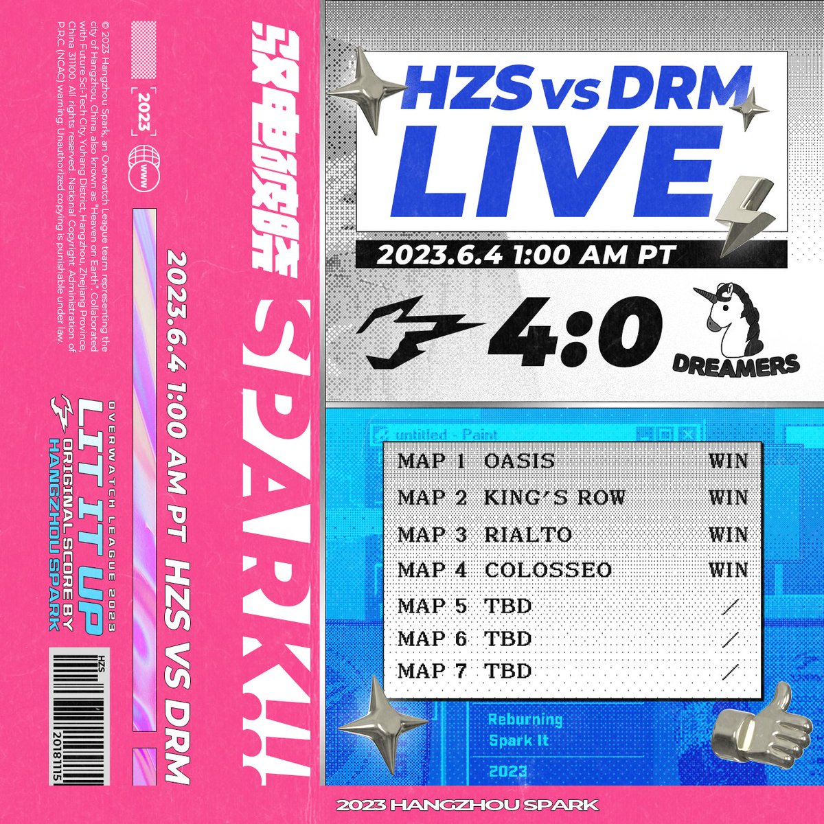 Hangzhou_Spark's tweet photo. A clean push and a clean sweep! #OWL2023 | #LITITUP | #SparkIt | #HangzhouSpark https://t.co/GBb3whHFJp