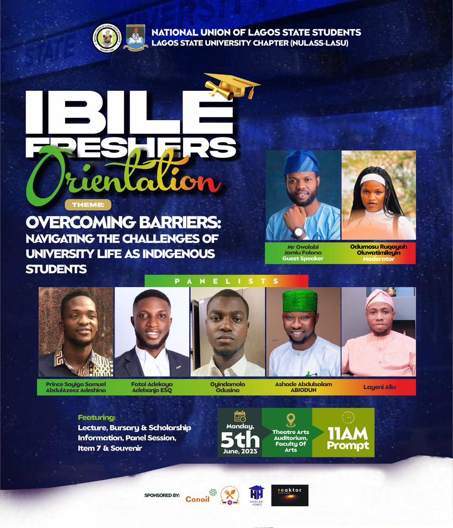 I'll be at Lagos State University on June 5th, 2023, as a panelist discussing "Overcoming Barriers: Navigating Challenges of University Life as Indigenous Students." Join me to explore the unique hurdles indigenous students face and let's empower each other to achieve greatness!