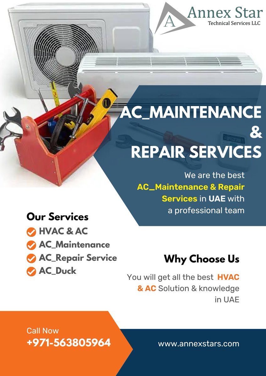 Annex_Star's tweet photo. Breath Pure Air in Your Home Improve the efficiency of your AC and promote better and safe indoor air circulation. 

Call/WA 0563805964 
Info.annexstar@gmail.com 
https://t.co/OLdTEFYsk9 

#acwork #ductwork #dubai #hvac #ac_repair #ac_maintenance #villasconstruction #uae https://t.co/1D8Y7XY011