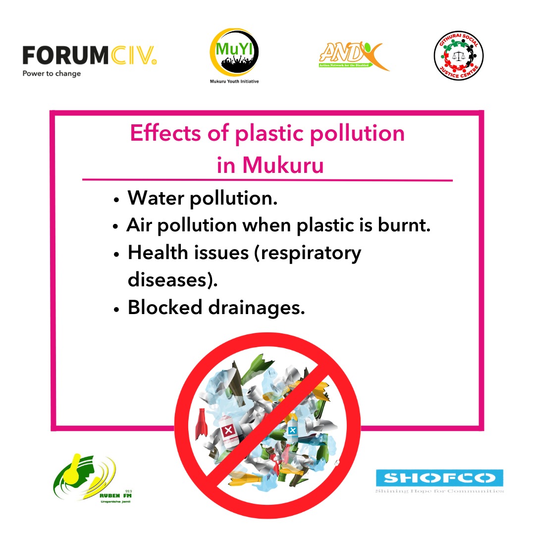 During the Tupumue research children were found to have respiratory diseases like Asthma caused by different air pollution one of them being burning of plastics. As we celebrate world environmental day let's create awareness on the effects of plastic pollution in our communities.