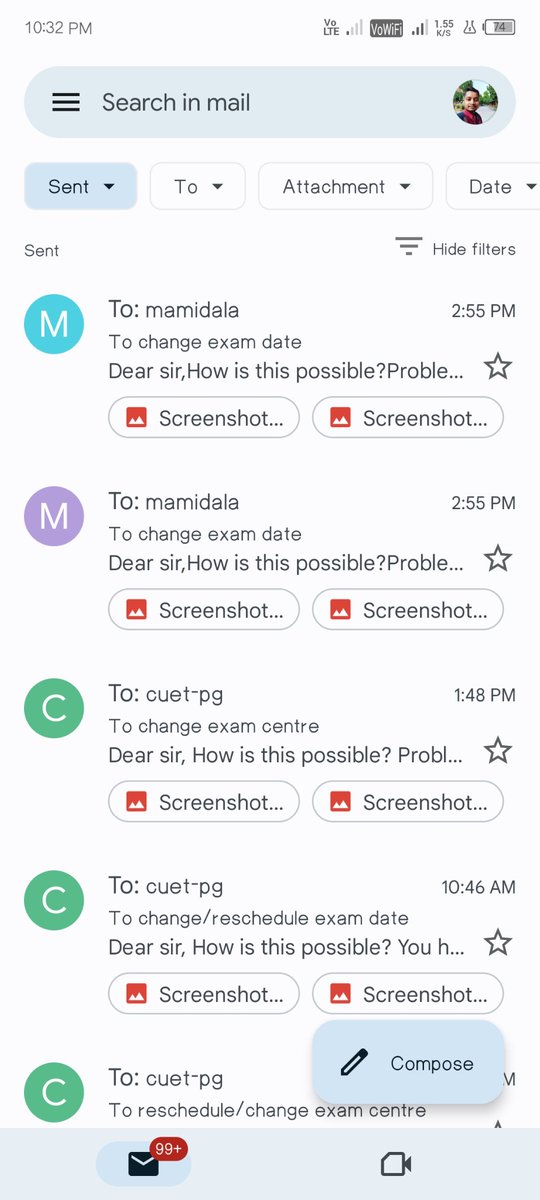 Ankit_1258's tweet photo. @mamidala90 Please.. reschedule my exam date...
I have my college exam on the date of cuet pg exam.
Please help me.

#cuetpg #cuet #ugc https://t.co/Vk9pQ73VYX