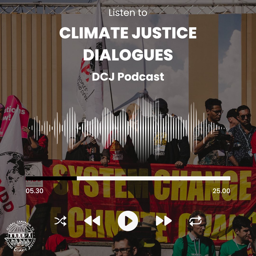 🗣️NEW PODCAST🗣️
'Climate Justice Dialogues: Bonn and Beyond' by DCJ members. Tune in if you follow climate negotiations or want to know demands of global #ClimateJustice movement.
#ClimateFinance #RealZero #EndFossilFuelsNow #LossAndDamageFund
open.spotify.com/show/04x9TQWfl…