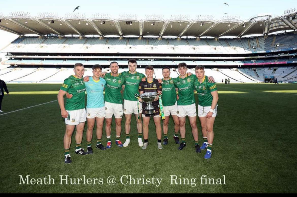 🏆🏆🇲🇨🇲🇨 👏🏼👏🏼 Congratulations to Pa, Joey, James T, James M, Charlie, David, Ger and Mikey and their Meath Hurling team mates on winning the Christy Ring Cup today in Croke Park 👏🏼👏🏼🇲🇨🇲🇨🏆🏆