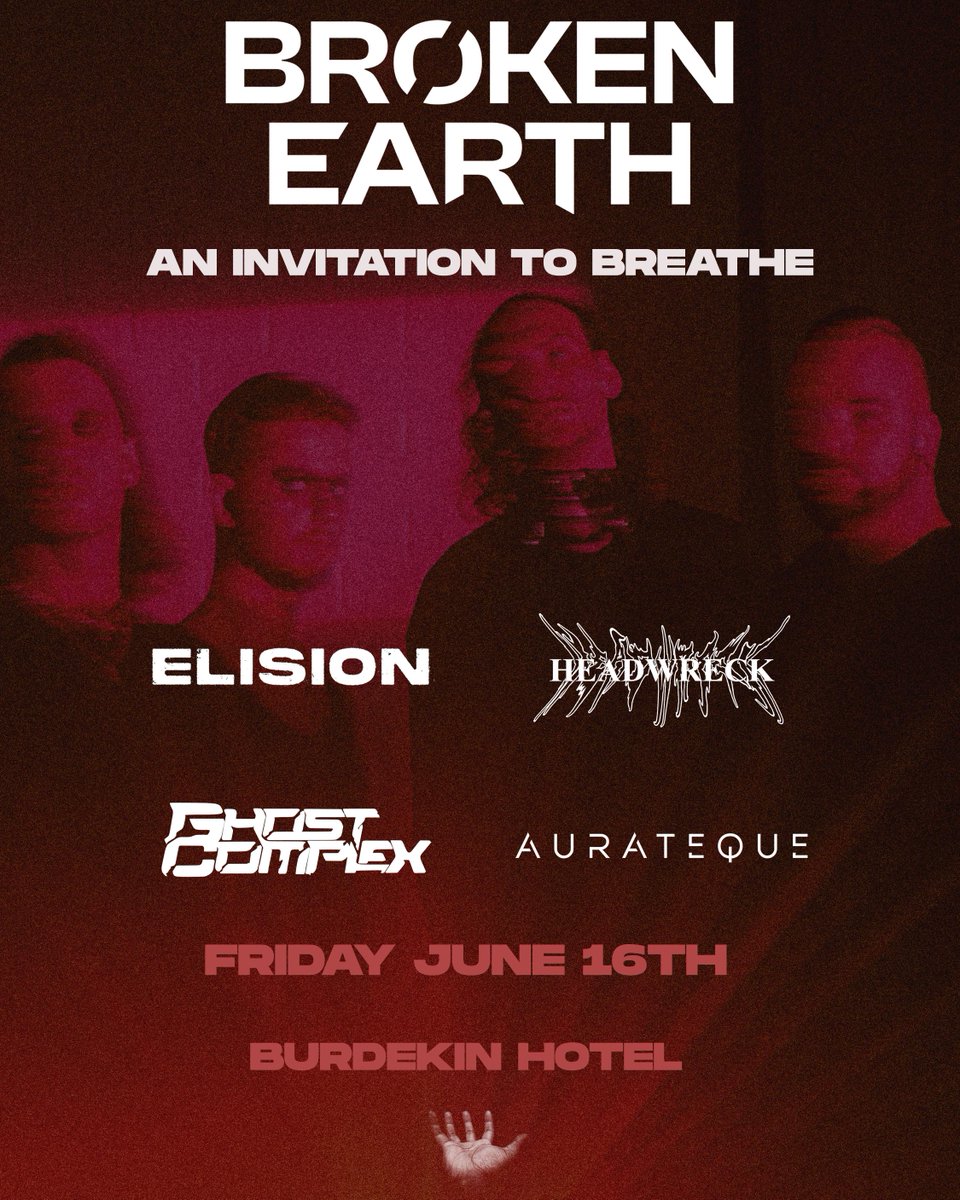 GhostComplexAus's tweet photo. Sydney our show with @brokenearthband  is fast approaching! 
The lineup is absolutely stacked and you won’t wanna miss out on tickets. 
Ticket links in our bio, get em while you can!  
📷: @xbruffinx https://t.co/GlyjZem6iR