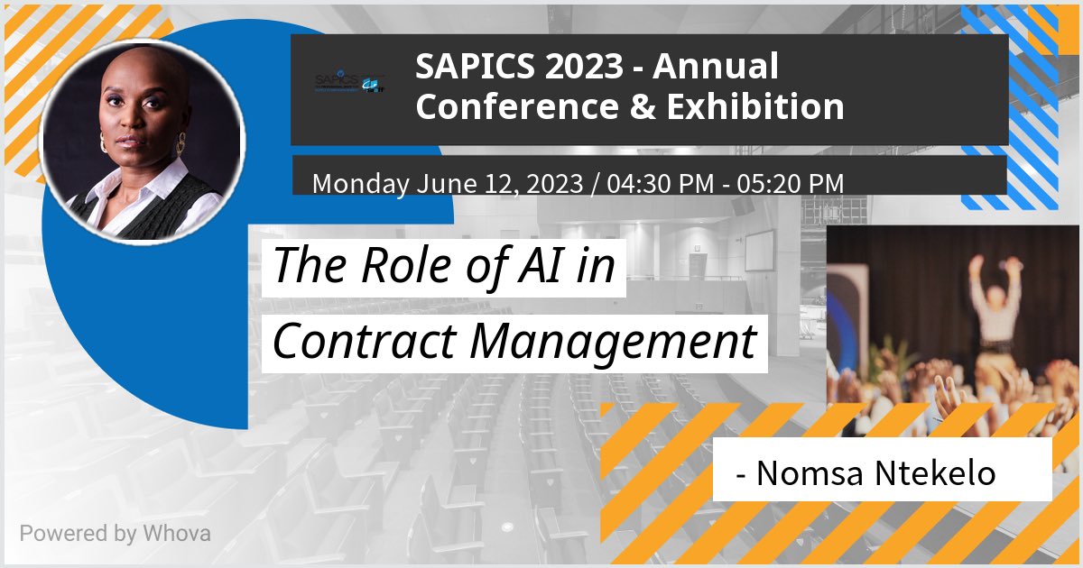 I am speaking at SAPICS 2023 - Annual Conference & Exhibition. Please check out my talk if you're attending the event! #SAPICS2023 #forwardthinking #SAPICS #community #thinksupplychainthinksapics #SASCS @sapics01 - via #Whova event app