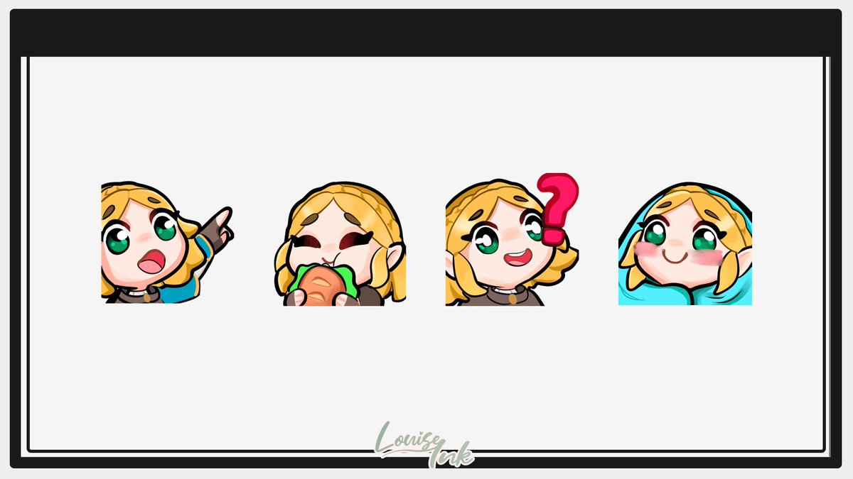 LouiseeInk's tweet photo. Additionally I still have the turtle set to find a new home (now 100€) 
and Zelda for a total of 40€ or 15€ per Emote 

Please help a girl out :') https://t.co/lItRx3ecq2