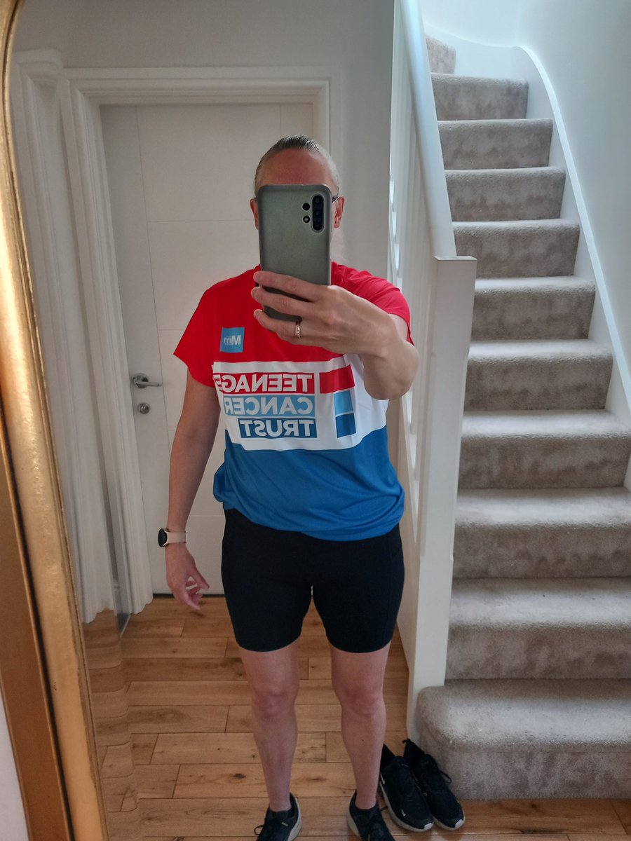 My first training run today after being accepted onto the amazing <a href="/TeenageCancer/">Teenage Cancer Trust</a> team for <a href="/LondonMarathon/">TCS London Marathon</a> 😊 my son is 14 and undergoing chemotherapy for lymphoma and is my inspiration 💜