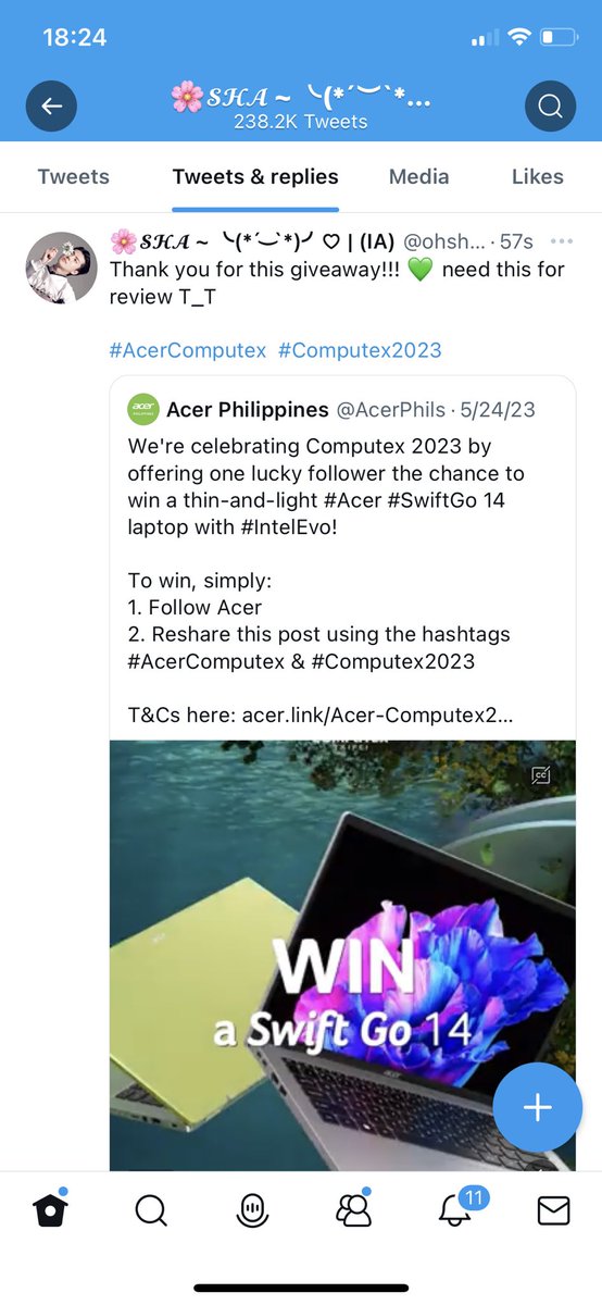 ohshahun's tweet image. Thank you po for having this!!! 💚

#AcerComputex #Computex2023