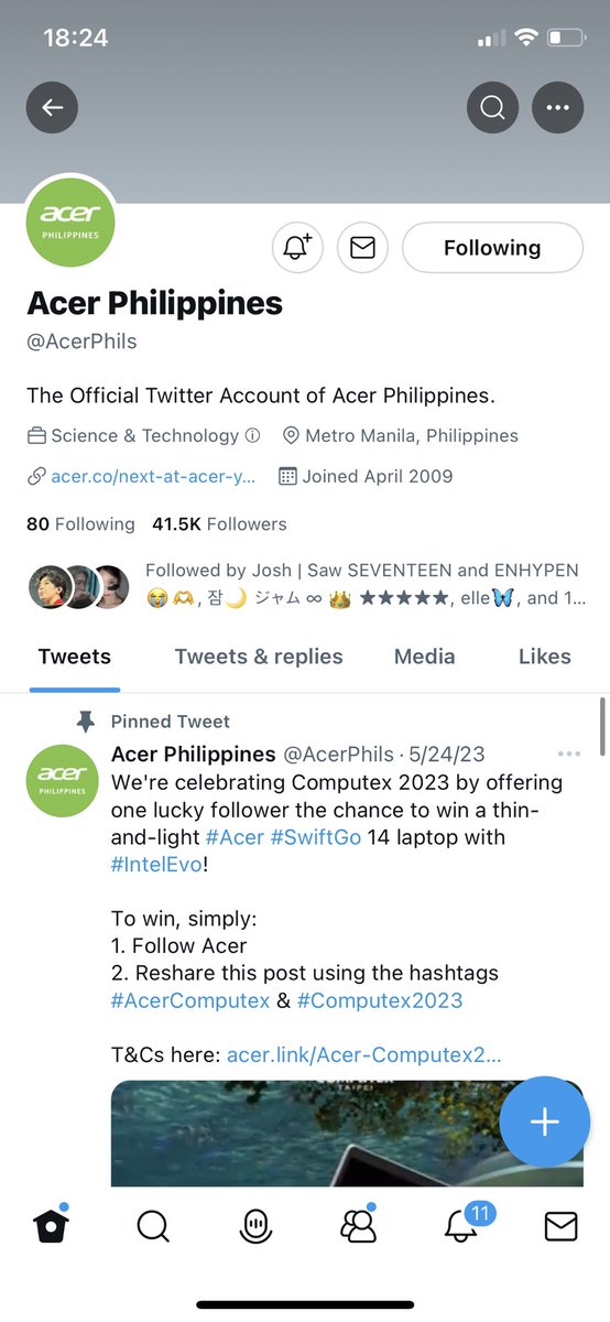 ohshahun's tweet image. Thank you po for having this!!! 💚

#AcerComputex #Computex2023