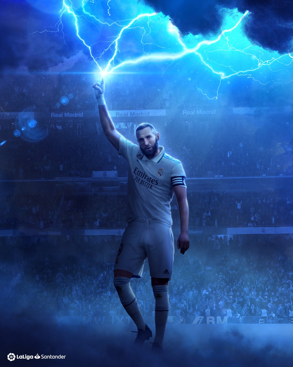 LaLiga's tweet photo. 👑☝ 𝗞𝗜𝗡𝗚 𝗞𝗔𝗥𝗜𝗠 👑☝

🌟 @Benzema 🌟

#LaLigaSantander https://t.co/NPhQeOvcwa