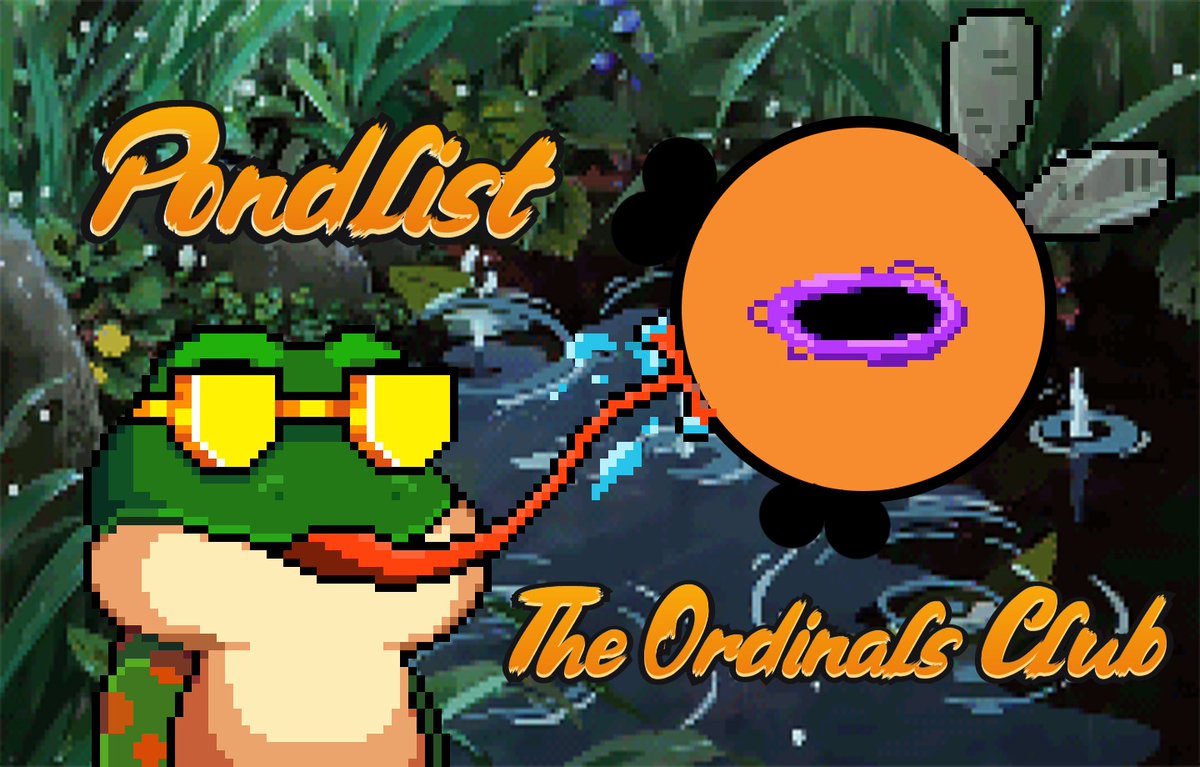 House of Ribbit. (@thepondlist) on Twitter photo 🐸The Pond List x $BTOC by T.O.C
Happy to announce we were granted ENTRY TO PORTAL with <a href="/TheOrdinalsClub/">The Ordinals Club</a>
We can take 3 of us 🟠🟣 along with us on ride
- Follow <a href="/TheOrdinalsClub/">The Ordinals Club</a>
- Like ♥️
- RT & Tag 3 ♻️
48 Hours ⏰ 🐸The Pond List x $BTOC by T.O.C
Happy to announce we were granted ENTRY TO PORTAL with <a href="/TheOrdinalsClub/">The Ordinals Club</a>
We can take 3 of us 🟠🟣 along with us on ride
- Follow <a href="/TheOrdinalsClub/">The Ordinals Club</a>
- Like ♥️
- RT & Tag 3 ♻️
48 Hours ⏰