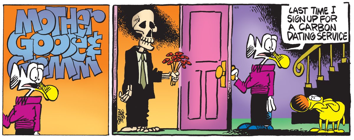 gooseandgrimmy's tweet image. The #datingworld is tough. #carbondating #mothergooseandgrimm #grimmy #mikepeters