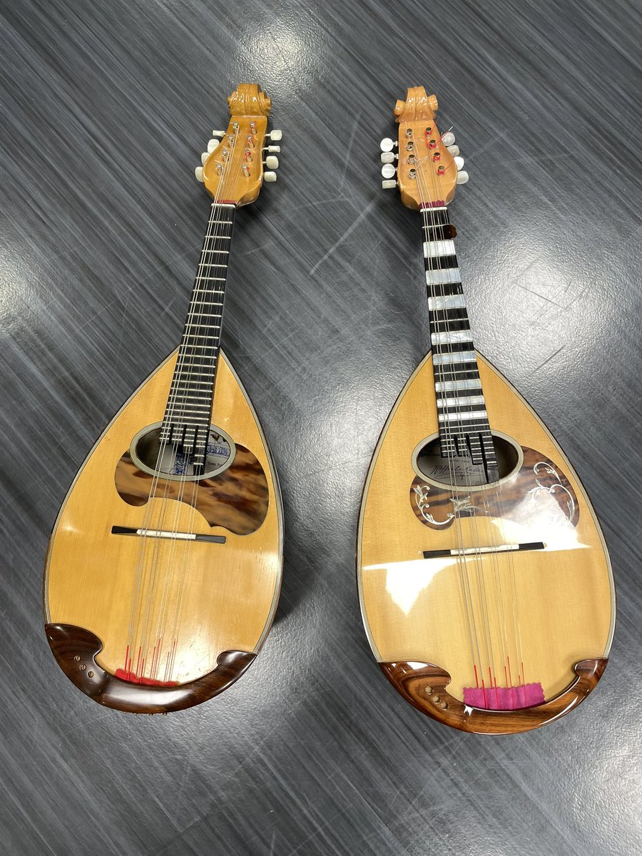 eshohuni's tweet image. 今日の練習に参加されたお2人とも
CALACE カラーチェマンドリンクラシコA
〜🎵
ピカピカでとっても美しかったです。
八里先生からお薦めされた楽器だそうですよ〜😊

#calace 
#マンドリン