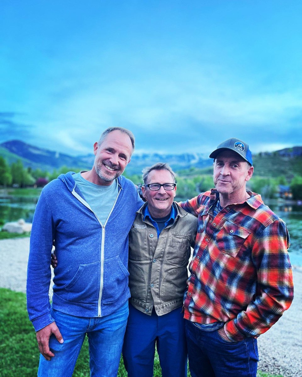 jhmgphil's tweet photo. We celebrated Jason Dittmer (left) with a bittersweet farewell. He led @JHMtnGuides for ten years. My business partner of 25 years, Rob Hess (right) and I couldn’t be more thankful. https://t.co/u5Itue3oWb