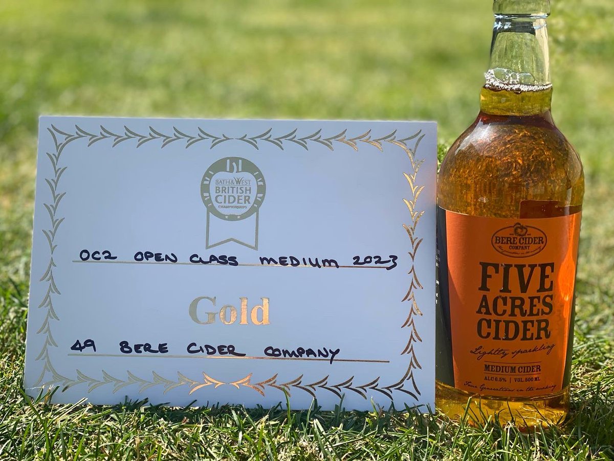 We entered our cider into the British Cider Championships at The Royal Bath and West Show this week and this is how we did.  Gold for our Gold Rush Dry, Dabinett, Five Acres, Turnhill Sunrise and Yarlington Mill.Silver for our Polden Delicious, Kingston Black and Apple Juice.